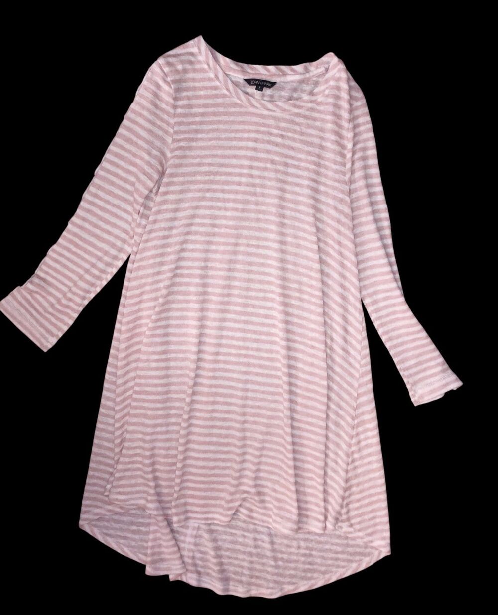 Pink and White Striped  Tunic from the brand John Mark